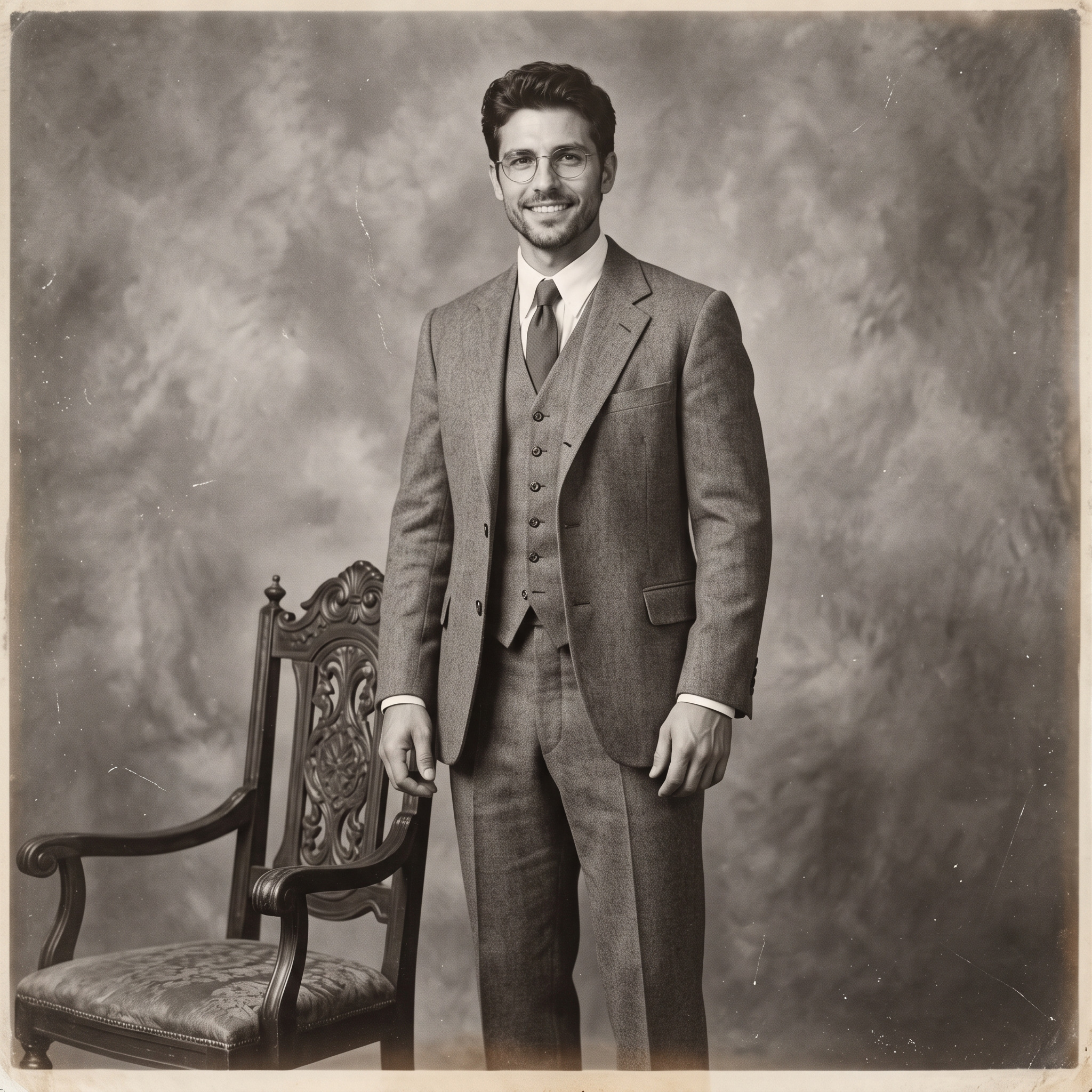 وێنەی خۆت ئەپلۆد بکە A nostalgic, faded black and white
